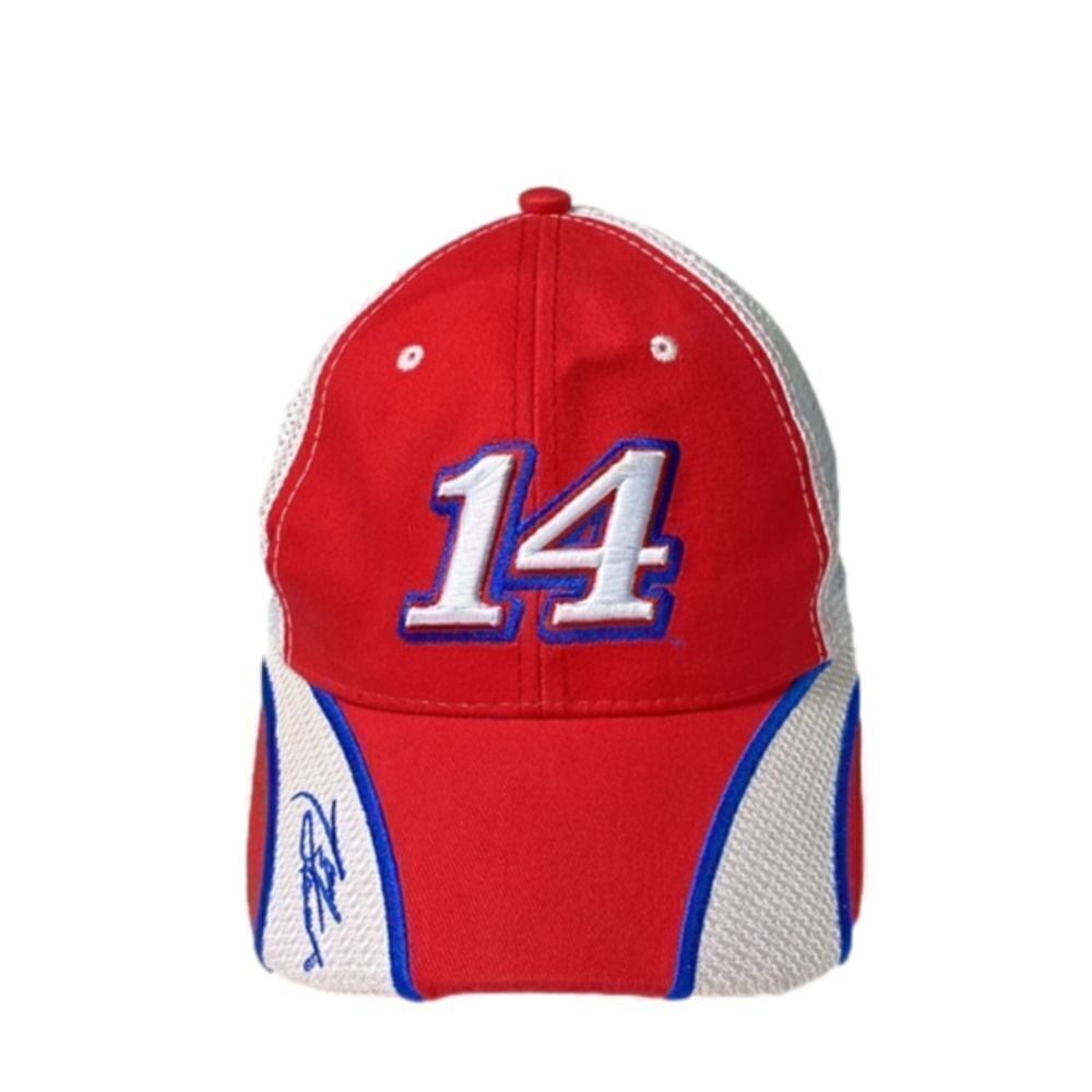NASCAR Old Spice‎ #14 Tony Stewart-Haas Racing Red Blue Adjustable Fabric Back